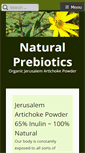Mobile Screenshot of naturalprebiotics.com