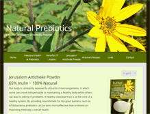 Tablet Screenshot of naturalprebiotics.com